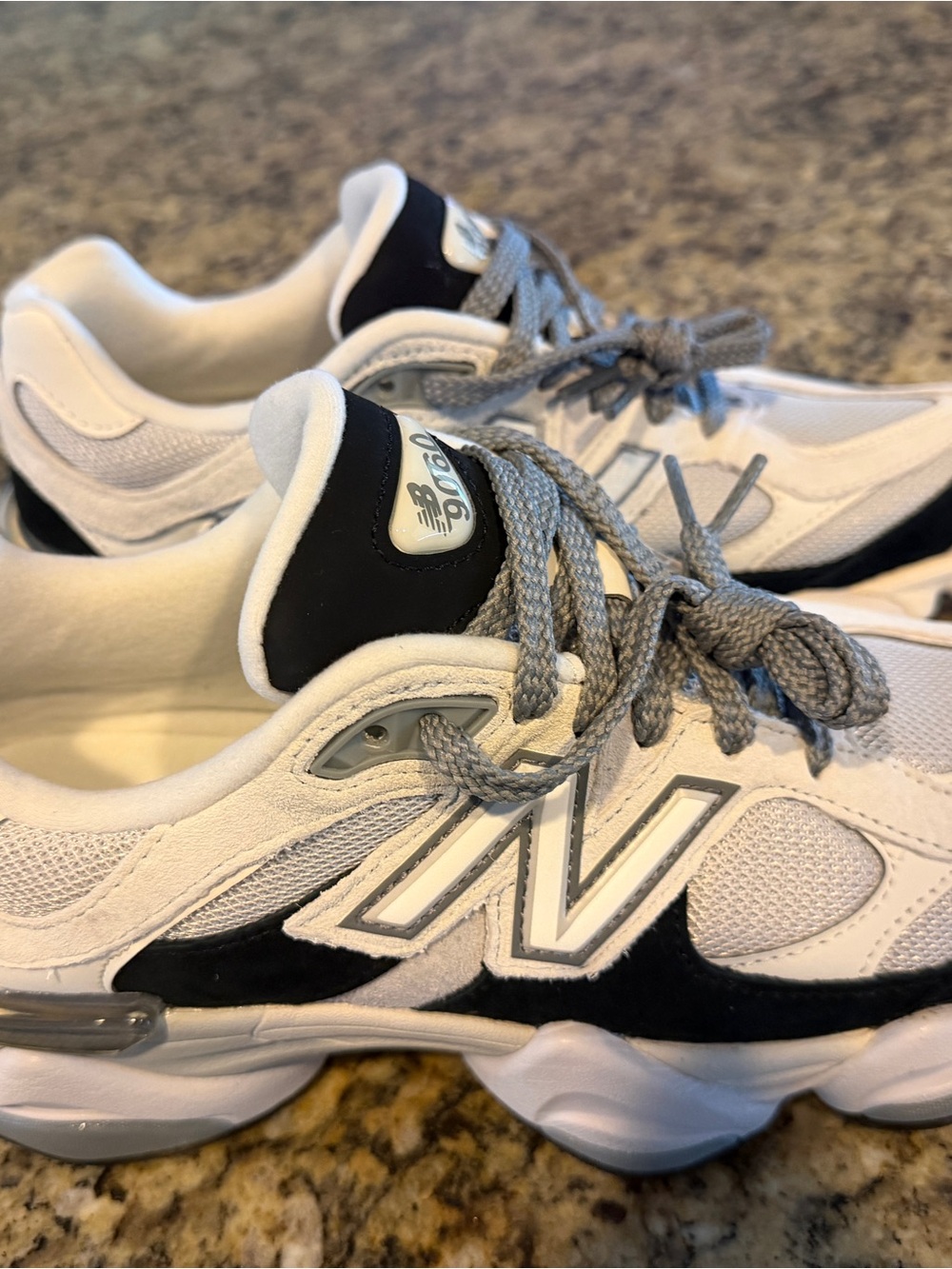 New Balance White, Black & Gray Athletic Sneakers- women’s